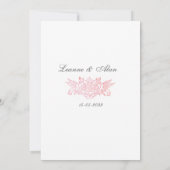 ヴィンテージ・フェアリーテイル・バード・ボーダー・ウェディング・インビテーション 招待状 (裏面)