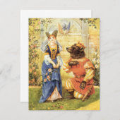 ヴィンテージ・フェアリーテイル・ビューティーアンドザビーストの招待状 招待状 (正面/裏面)