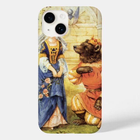 ヴィンテージ・フェアリーテイル、美女と野獣 Case-Mate iPhoneケース (裏面)