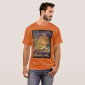 ヴィンテージ フェアリーテール 海の珊瑚に佇む人魚姫 Tシャツ (正面フル)