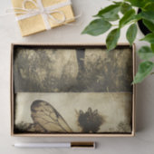 ヴィンテージ フェアリー シルエット ウィング付き デコパージュ 薄葉紙 (ギフト)