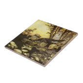 ヴィンテージ フェアリー テイル、ラッカムによる労働者グループ タイル (側面)