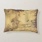 ヴィンテージ・フェアリー・テイル、ラッカムのフェアリーの綱渡り アクセントクッション (裏面)