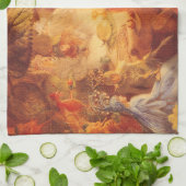 ヴィンテージ・フェアリー・テイル  『囚われたコマドリ』フィッツジェラルド著 キッチンタオル (折り畳み)