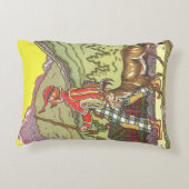 ヴィンテージ・フェアリー・テイル、少年と北風、ハウマン アクセントクッション (裏面)