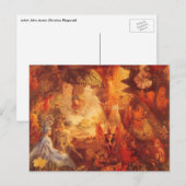 ヴィンテージ・フェアリー・テイル 捕われたルビーロビン by フィッツジェラルド ポストカード (正面/裏面)