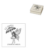 ヴィンテージ フェアリー ライブラリー ブック ラバースタンプ (押印)