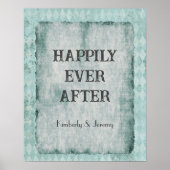 ヴィンテージ＆フェイディンググリーン オリジナルデザインを入れて ポスター (正面)