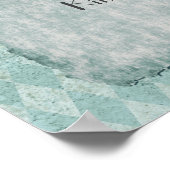 ヴィンテージ＆フェイディンググリーン オリジナルデザイン ポスター (角)