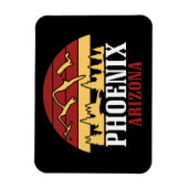 ヴィンテージ フェニックス アリゾナ州 アメリカ アート サンセット マグネット (縦)