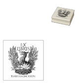 ヴィンテージ フェニックス エクスリブリス 図書スタンプ ラバースタンプ (押印)