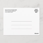 ヴィンテージ フォト フレーム付きの結婚記念日 ポストカード (裏面)