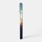 ヴィンテージ フォレスト グラデーション iPhone 16ケース (左側面)