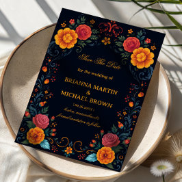 ヴィンテージ フォークロア フラワー ロマンティック セーブザデート