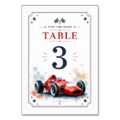 ヴィンテージ フォーミュラ レースカー テーブルナンバー (裏面)