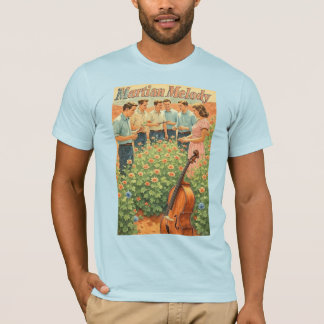 ヴィンテージ・フューチャリスティック・マーズガーデンシーン Tシャツ