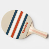 ヴィンテージ フライト デッキ ストライプ ネーム入り 卓球ラケット (横)