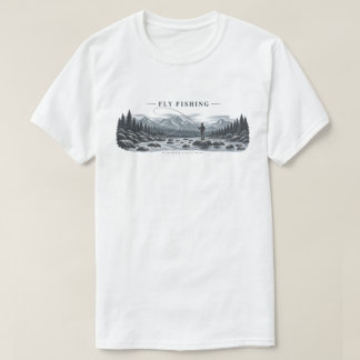 ヴィンテージ フライフィッシング マウンテンストリーム アングラー Tシャツ