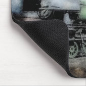 ヴィンテージ フライングスコッツマン 列車 グランジ マウスパッド (コーナー)