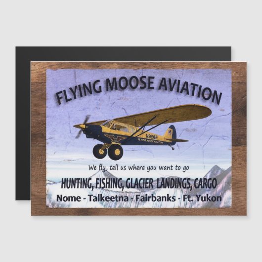 ヴィンテージ フライング ムース 航空標識 (正面/裏面)