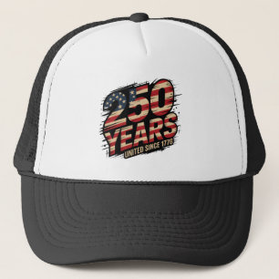 ヴィンテージ フラグ テキスト 250 Years United since 1776 ハット