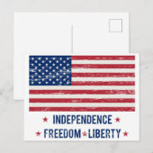 ヴィンテージ フラッグ ポストカード (正面/裏面)