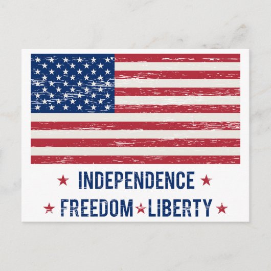 ヴィンテージ フラッグ ポストカード (正面)