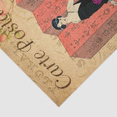 ヴィンテージ・フラッパーの黒いドレス姿のフローラフランスの 薄葉紙 (詳細)