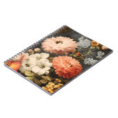 ヴィンテージ フラワーのイラストレーション ミックス ブルーム ノートブック (左側)