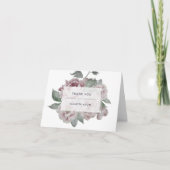 ヴィンテージ フラワーの感謝カード サンキューカード (正面)