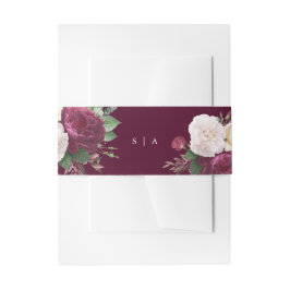 ヴィンテージ フラワーの結婚式 招待状ベリーバンド