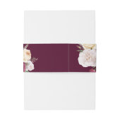 ヴィンテージ フラワーの結婚式 招待状ベリーバンド (裏面例)