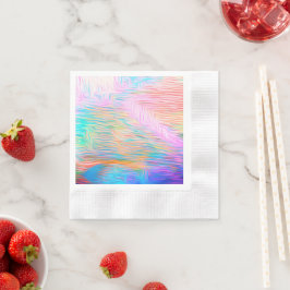 ヴィンテージ フラワーの自然 - ロマンチックな東洋のパターン 縁ありカクテルナプキン