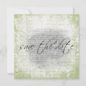 ヴィンテージ フラワーの「Save the Date」お知らせ セーブザデート (正面)