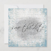 ヴィンテージ フラワーの「Save the Date」お知らせ セーブザデート (正面)