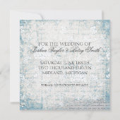 ヴィンテージ フラワーの「Save the Date」お知らせ セーブザデート (裏面)