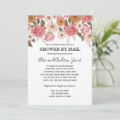 ヴィンテージ フラワーズ シャワー メールで 長距離 招待状 (スタンド正面)