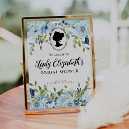 ヴィンテージ フラワーズ ブリジャートン ウェルカム ブライズシャワー ポスター