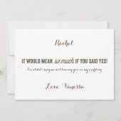 ヴィンテージ フラワーズ | 伴娘 招待状 (裏面)