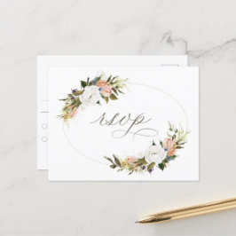 ヴィンテージ フラワーズ RSVP ポストカード