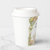 ヴィンテージ フラワーティーパーティー テーマの ブライダルシャワー 紙コップ (右)