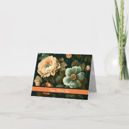 ヴィンテージ フラワーデザイン 母の日 カード