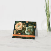 ヴィンテージ フラワーデザイン 母の日 カード (正面)