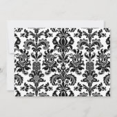 ヴィンテージ フラワーパターン リハーサル ディナー 招待状 (裏面)