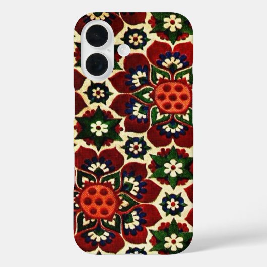 ヴィンテージ フラワーパターン Case-Mate iPhoneケース (裏面)