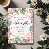 ヴィンテージ フラワーパーティー 招待状