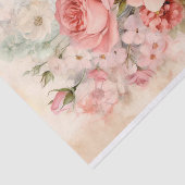 ヴィンテージ フラワーブーケ ローズ付き 薄葉紙 (詳細)