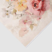 ヴィンテージ フラワーブーケ ローズ付き 薄葉紙 (詳細)