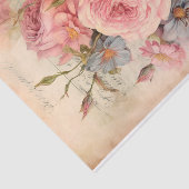 ヴィンテージ フラワーブーケ ローズ付き 薄葉紙 (詳細)