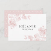 ヴィンテージ フラワープレイスカード 招待状 (正面/裏面)